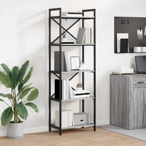 Bücherregal Grau Sonoma 56x34x171cm