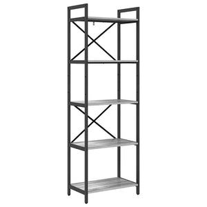 Bücherregal Grau Sonoma 56x34x171cm