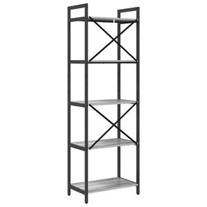 Bücherregal Grau Sonoma 56x34x171cm