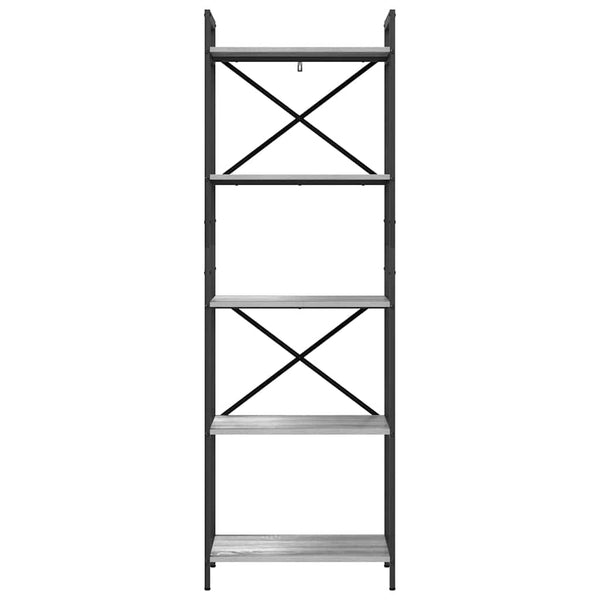 Bücherregal Grau Sonoma 56x34x171cm