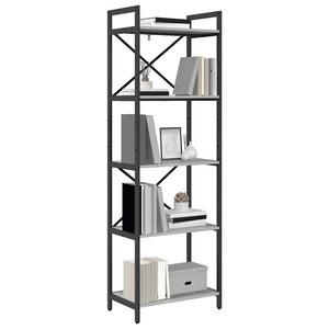 Bücherregal Grau Sonoma 56x34x171cm