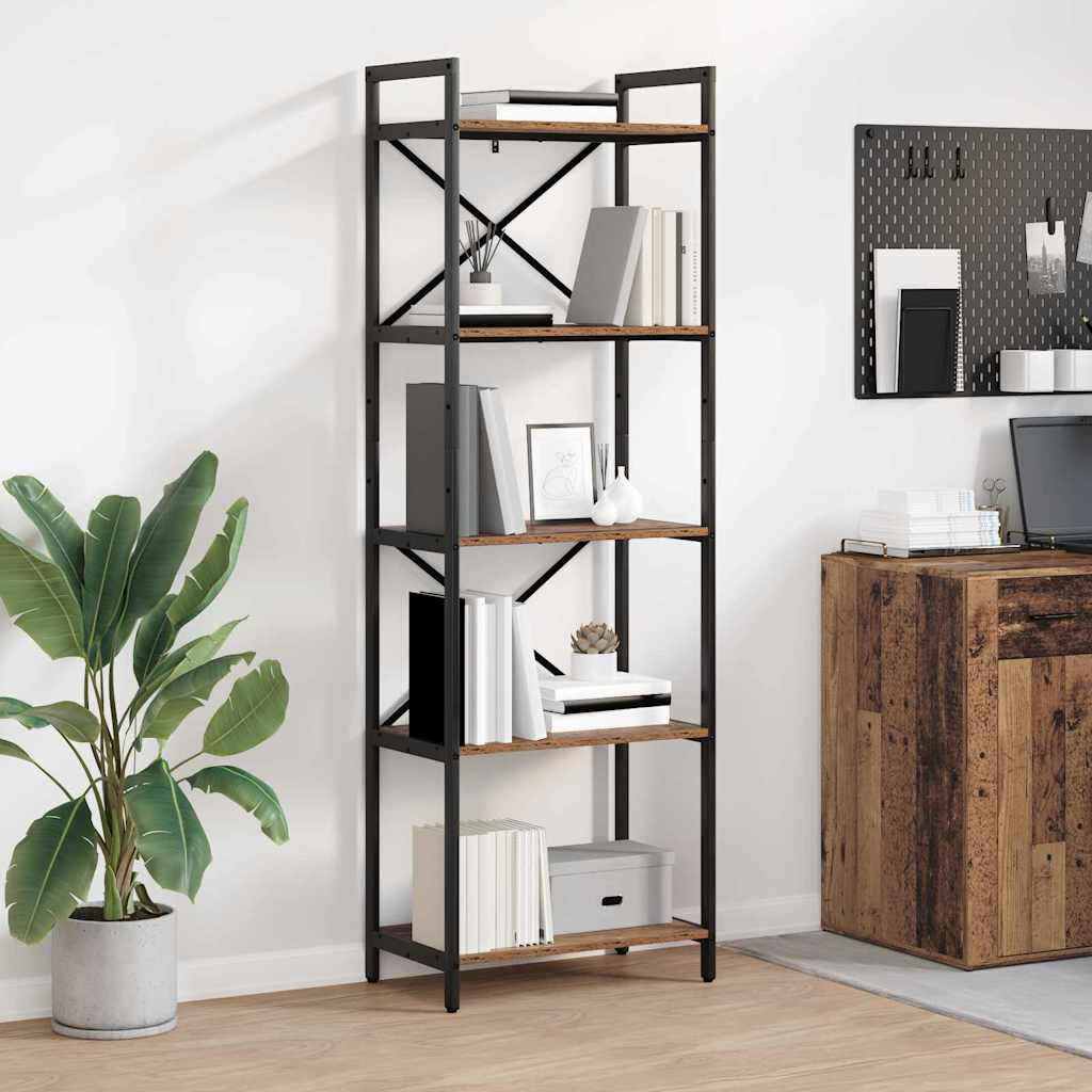 Bücherregal Altholz 56x34x171cm