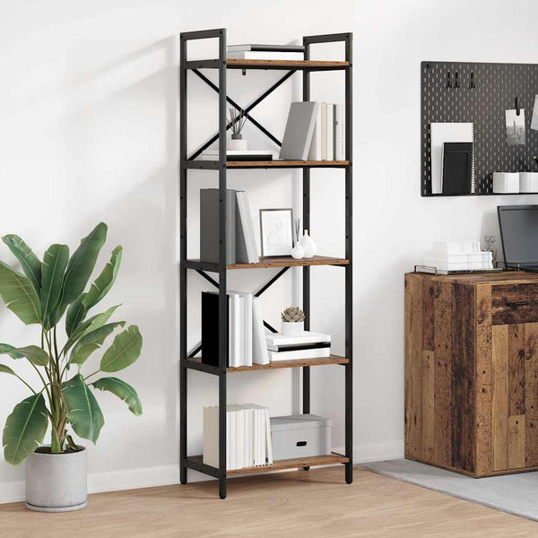 Bücherregal Altholz 56x34x171cm