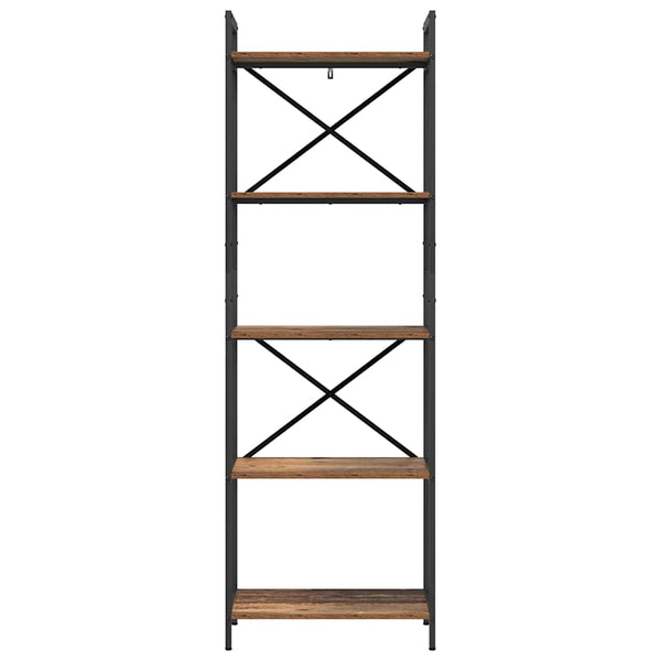 Bücherregal Altholz 56x34x171cm
