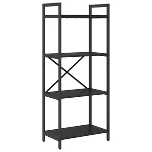 Bücherregal Schwarz Eichen-Optik