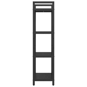Bücherregal Schwarz Eichen-Optik