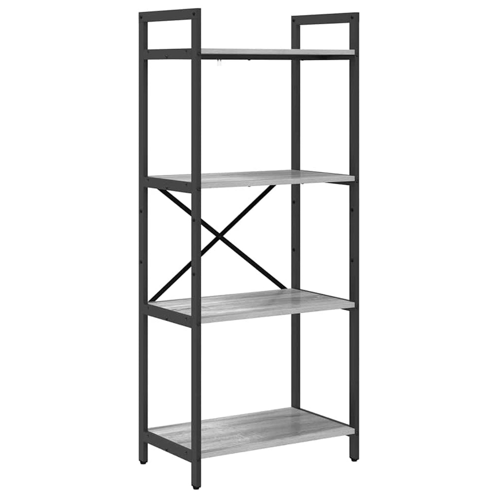 Bücherregal Grau Sonoma 56x34x133,5cm