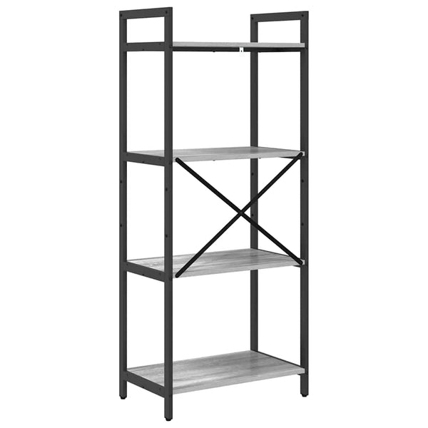 Bücherregal Grau Sonoma 56x34x133,5cm