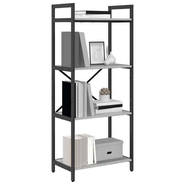 Bücherregal Grau Sonoma 56x34x133,5cm