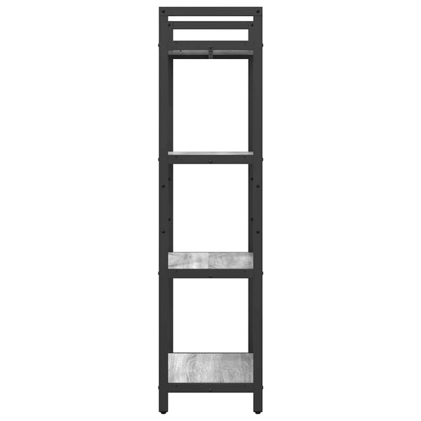 Bücherregal Grau Sonoma 56x34x133,5cm