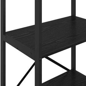 Bücherregal Schwarz Eichen-Optik