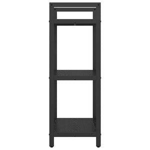 Bücherregal Schwarz Eichen-Optik