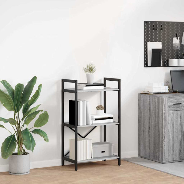 Bücherregal Grau Sonoma 56x34x96cm