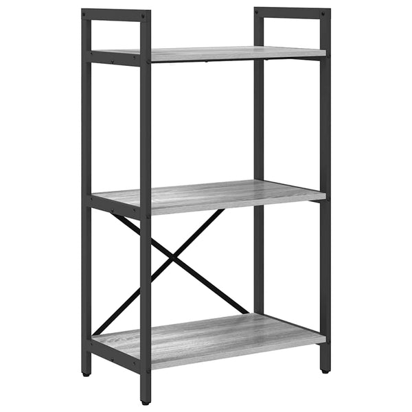 Bücherregal Grau Sonoma 56x34x96cm