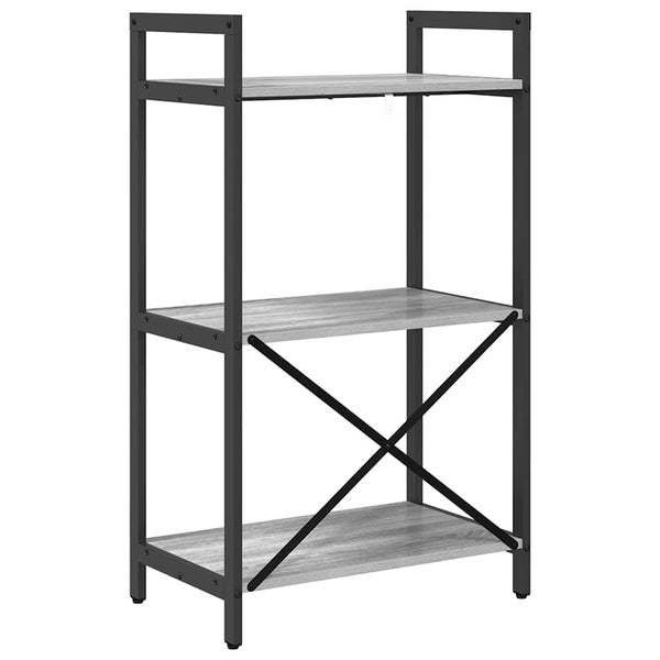 Bücherregal Grau Sonoma 56x34x96cm