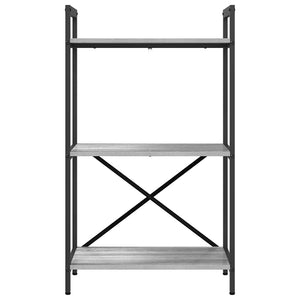 Bücherregal Grau Sonoma 56x34x96cm