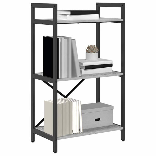 Bücherregal Grau Sonoma 56x34x96cm
