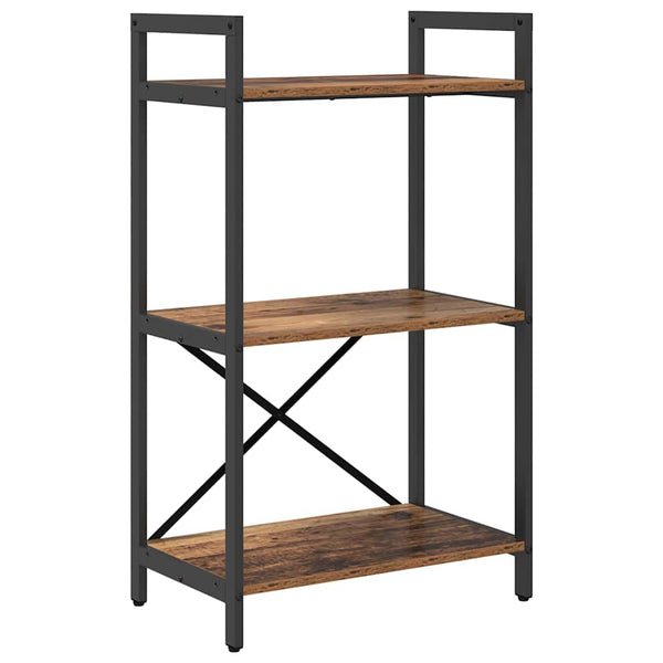 vidaXL Bibliothèque en bois de récupération 56 x 34 x 96 cm Bois d'ingénierie