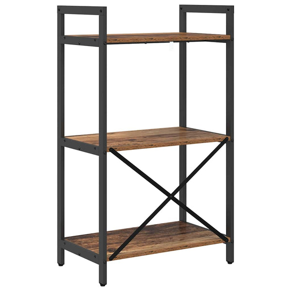 vidaXL Bibliothèque en bois de récupération 56 x 34 x 96 cm Bois d'ingénierie