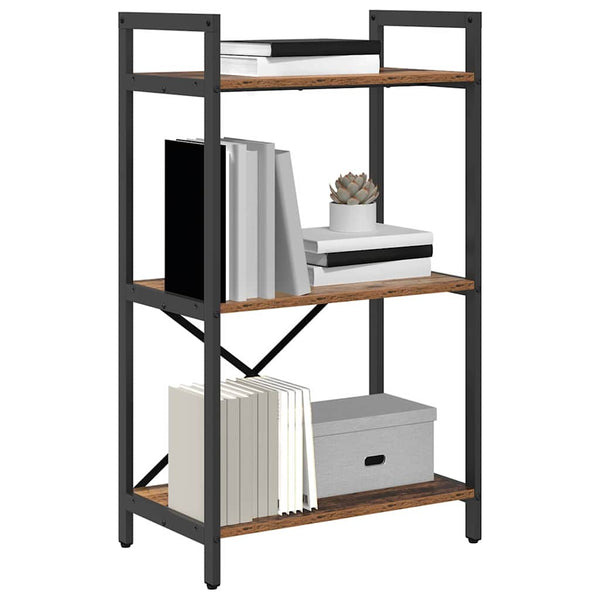 vidaXL Bibliothèque en bois de récupération 56 x 34 x 96 cm Bois d'ingénierie
