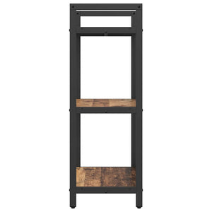 vidaXL Bibliothèque en bois de récupération 56 x 34 x 96 cm Bois d'ingénierie