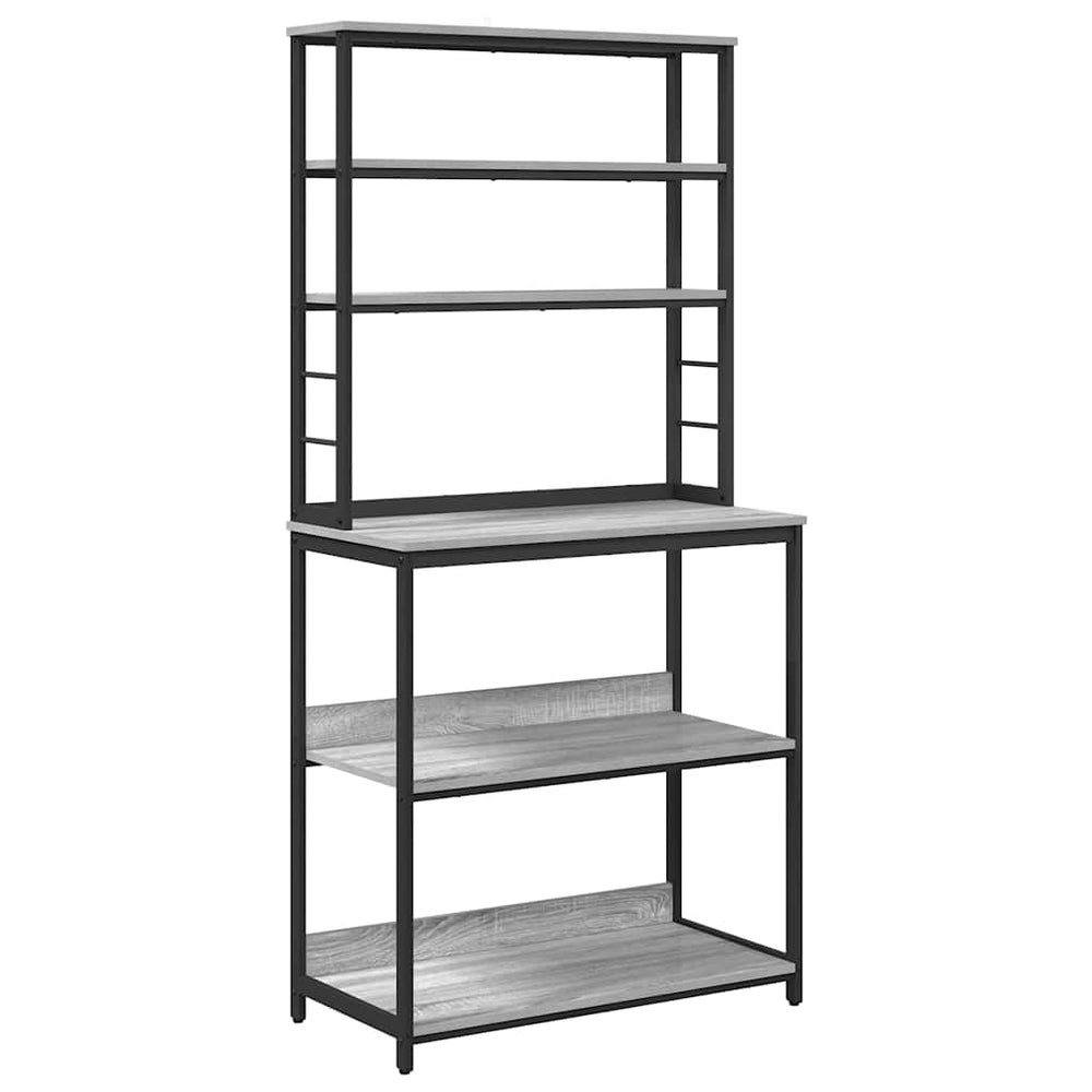Küchenregal Grau Sonoma 80x40x168 cm