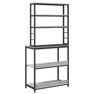 Küchenregal Grau Sonoma 80x40x168 cm
