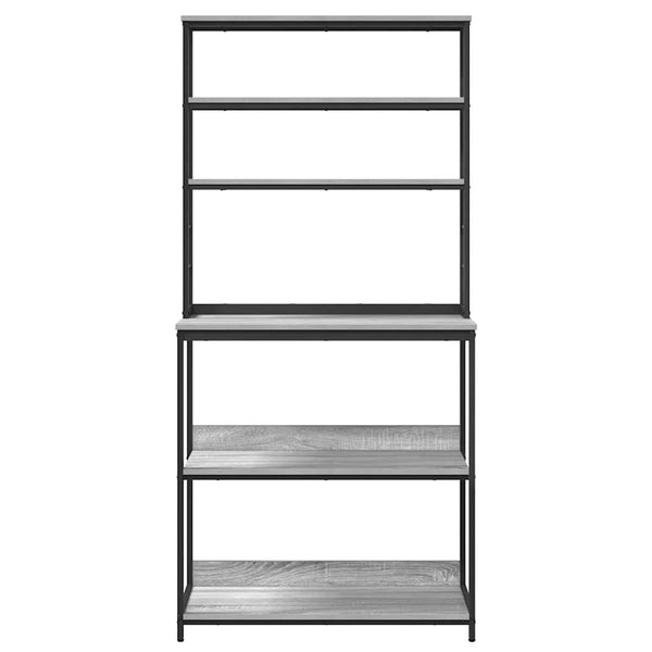 Küchenregal Grau Sonoma 80x40x168 cm