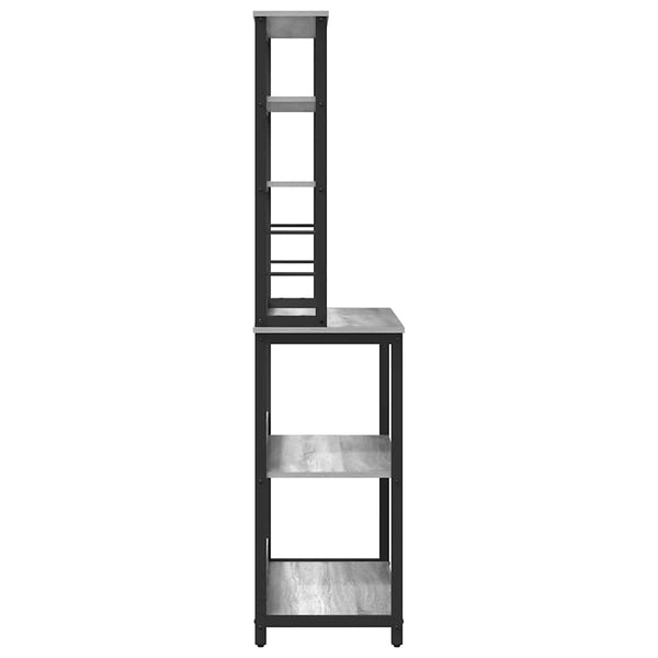 Küchenregal Grau Sonoma 80x40x168 cm