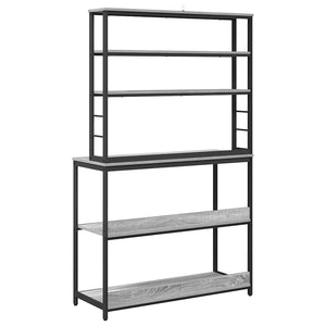 vidaXL Étagère de cuisine Sonoma gris 100 x 40 x 168 cm bois d'ingénierie