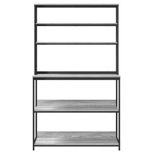 vidaXL Étagère de cuisine Sonoma gris 100 x 40 x 168 cm bois d'ingénierie
