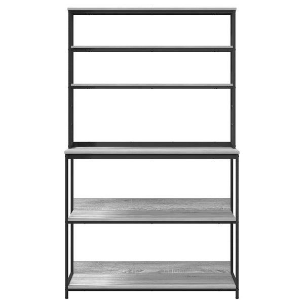 vidaXL Étagère de cuisine Sonoma gris 100 x 40 x 168 cm bois d'ingénierie