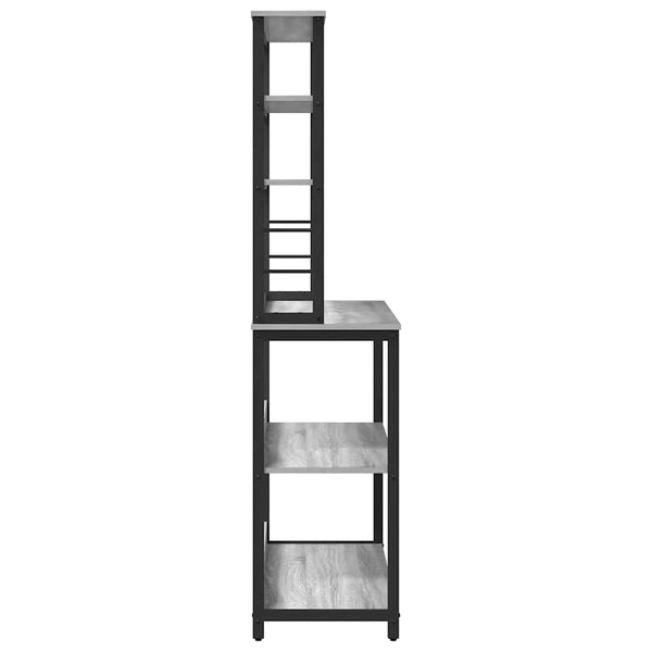 vidaXL Étagère de cuisine Sonoma gris 100 x 40 x 168 cm bois d'ingénierie