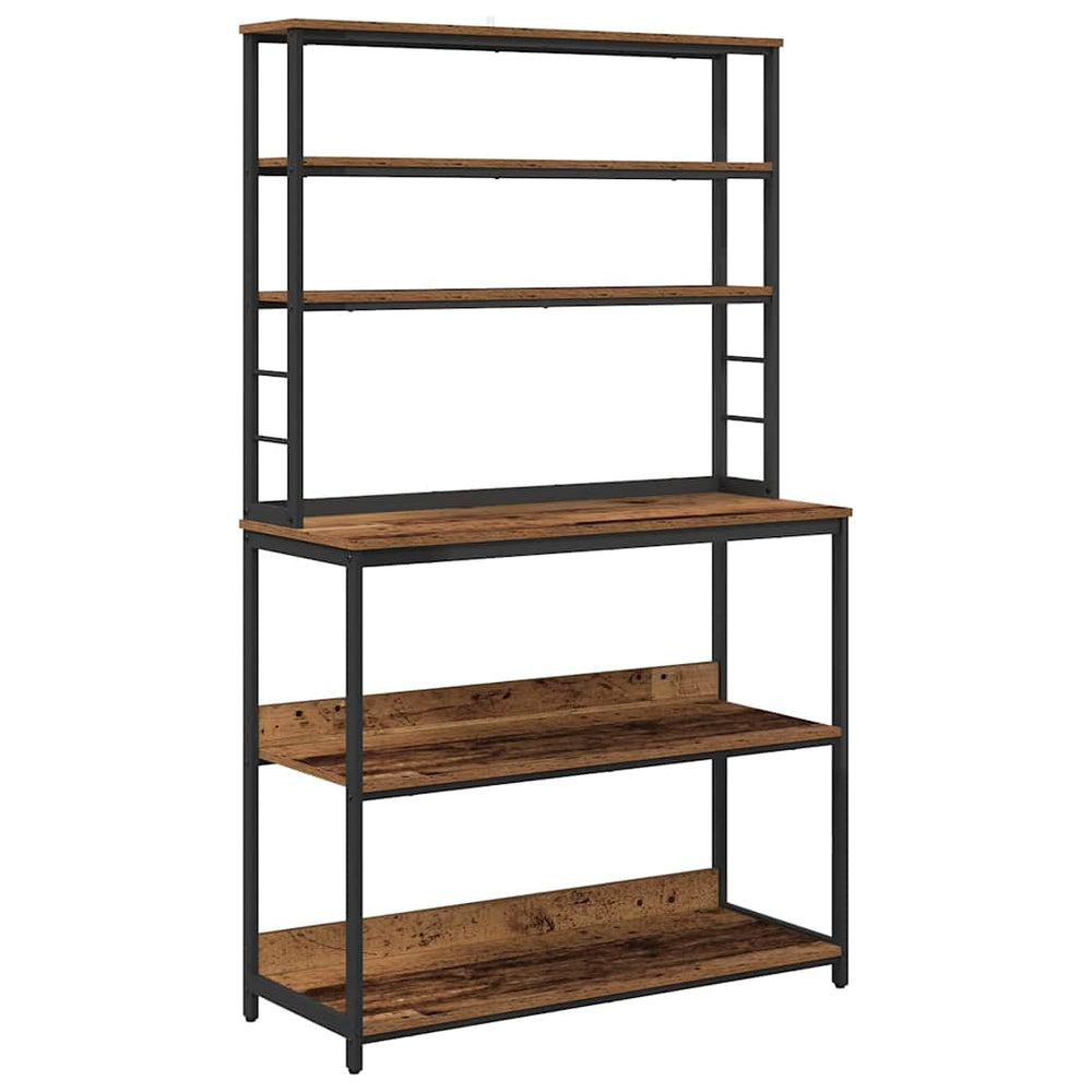 vidaXL Kitchen Rack Reclaimed Wood 100 x 40 x 168 cm Engineered Wood