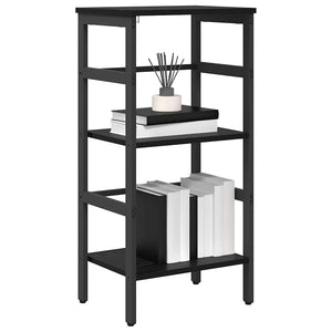 Schwarzes Bücherregal Eichen-Optik