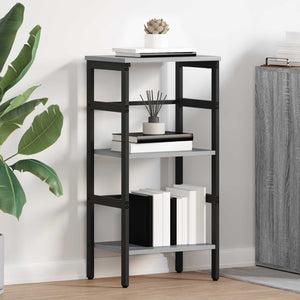 Graues Bücherregal Sonoma 81 cm