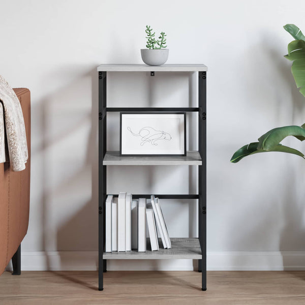Graues Bücherregal Sonoma 81 cm