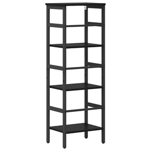 Bücherregal Schwarz Eichen-Optik, 115cm hoch