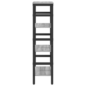 Bücherregal Sonoma Grau 40x29,5x115cm