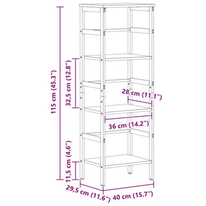 Bücherregal Artisan Eiche 115 cm