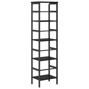 Schwarzes Bücherregal Eichen-Optik