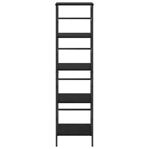 Schwarzes Bücherregal Eichen-Optik