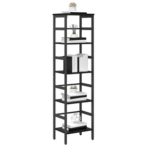 Schwarzes Bücherregal Eichen-Optik