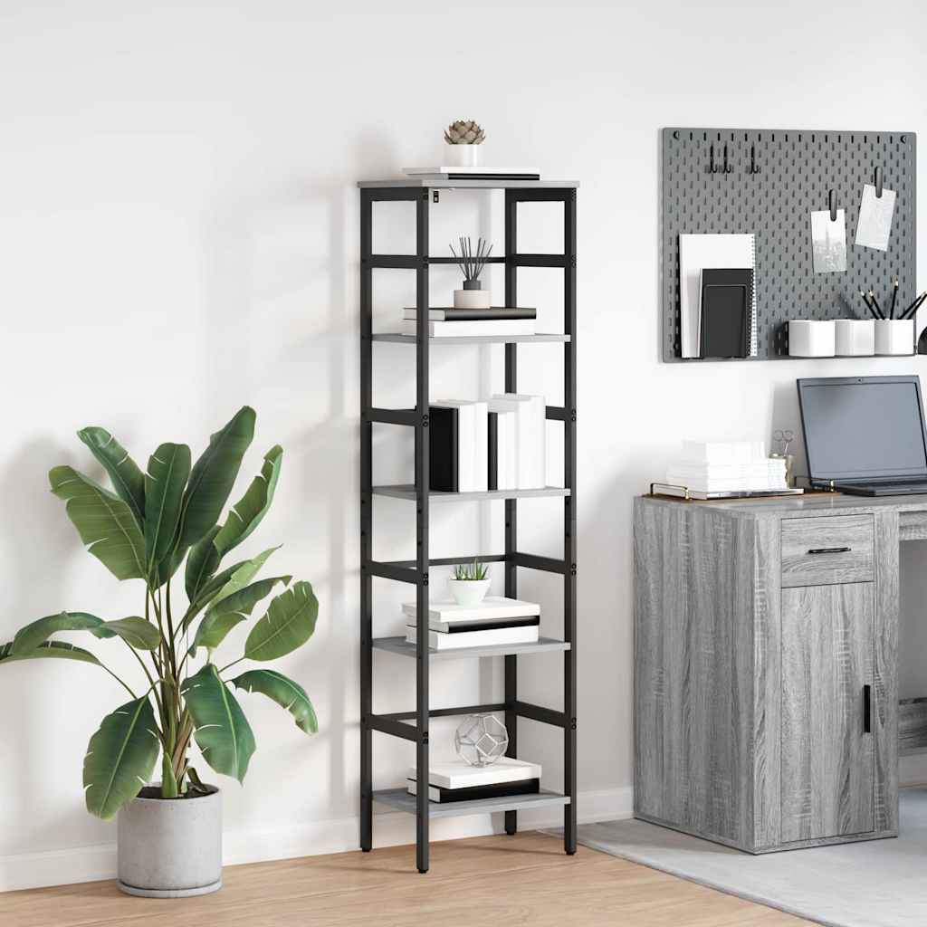 Bücherregal Grau Sonoma 149cm