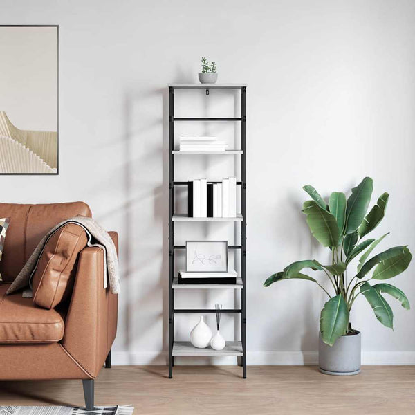 Bücherregal Grau Sonoma 149cm