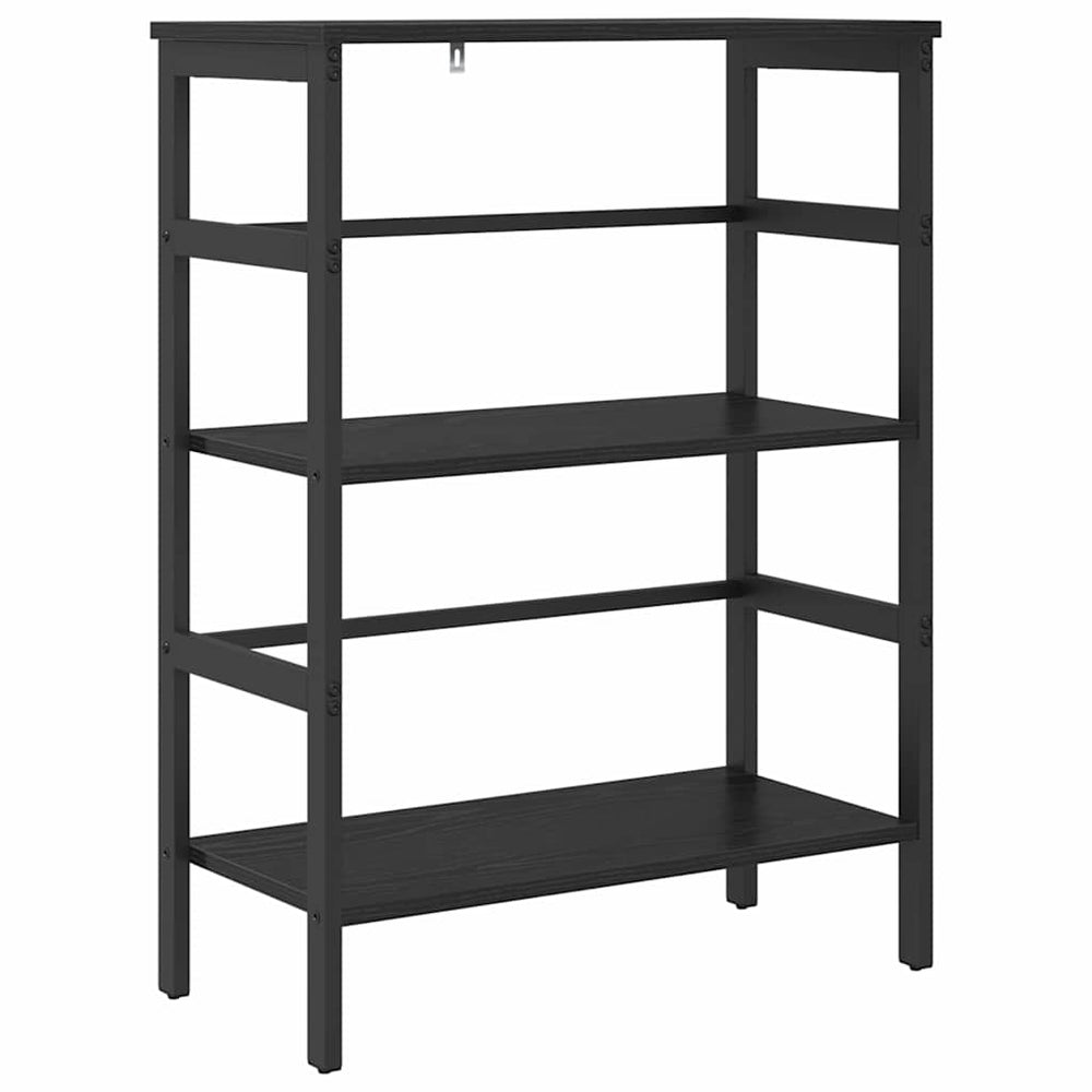 Bücherregal Schwarz Eichenoptik