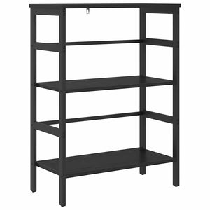 Bücherregal Schwarz Eichenoptik