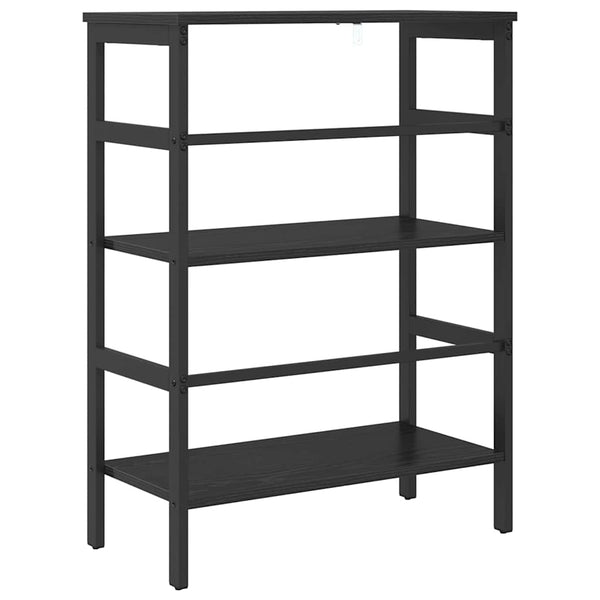 Bücherregal Schwarz Eichenoptik
