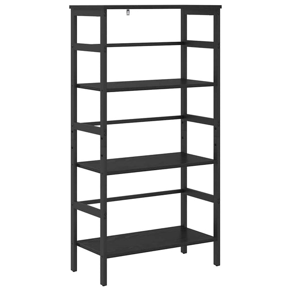 Bücherregal Schwarz Eichen-Optik