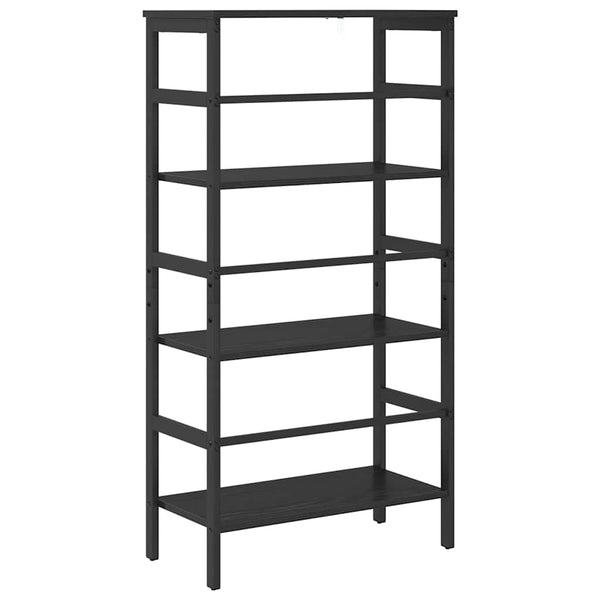 Bücherregal Schwarz Eichen-Optik